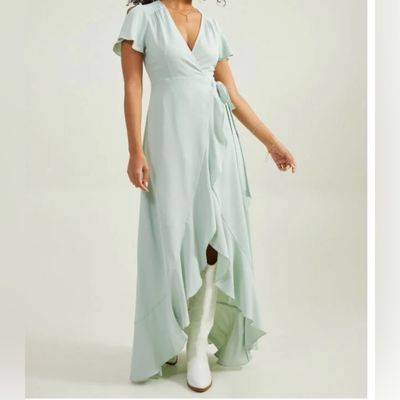 ALTAR’D STATE Champagne Dress - Picture 3 of 4